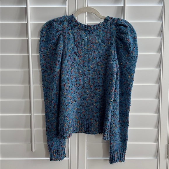 Koko + Mason Puff Sleeve Confetti Knit Sweater - Picture 6 of 7